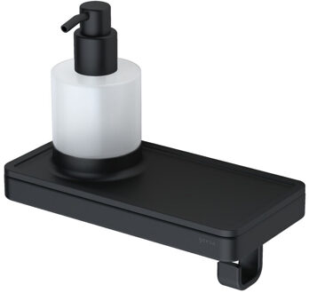 Geesa Planchet met Zeepdispenser en Handdoekhaak Geesa Frame Zwart
