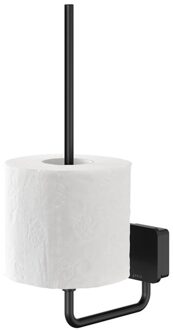 Geesa Reserve Toiletrolhouder Geesa Topaz Minimalistisch Mat Zwart