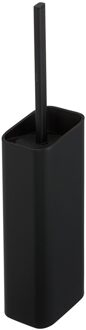 Geesa Shift Toiletborstel met houder Zwart (zwarte deksel en borstel) 919911-06-06 Zwart mat