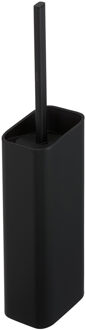 Geesa Shift Toiletborstel met houder Zwart (zwarte deksel en borstel) 919911-06-06 Zwart mat