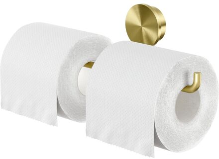 Geesa Toiletrolhouder dubbel Geesa Opal Goud geborsteld Geesa