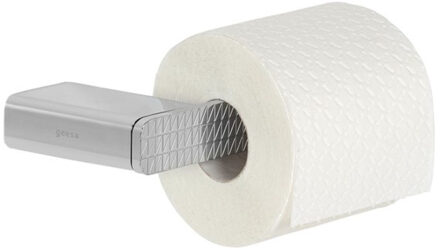 Geesa Toiletrolhouder Geesa Shift Zonder Klep met Driehoekpatroon Chroom