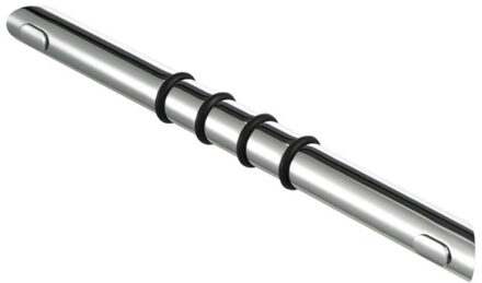 Geesa voetensteun met antislip ringen voor douchehoek chroom