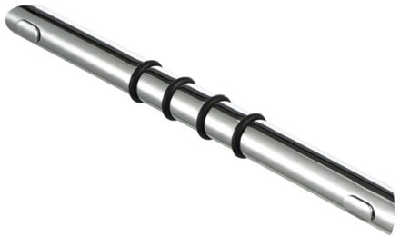 Geesa voetensteun met antislip ringen voor douchehoek chroom