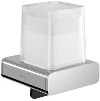 Geesa Zeepdispenser Geesa Shift 200 ml met Gesatineerd Glas Chroom Geesa
