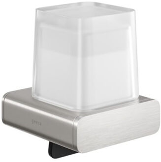 Geesa Zeepdispenser Geesa Shift 200 ml met Gesatineerd Glas RVS
