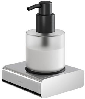 Geesa Zeepdispenser Geesa Shift Pomp 200 ml met Gesatineerd Glas Chroom