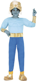 Geest in de lamp kostuum - blauw - voor jongens- geest djinn - 1001 nacht thema 5-6 jaar (110-116)