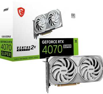 GeForce RTX 4070 SUPER 12G VENTUS 2X WHITE OC Grafische kaart