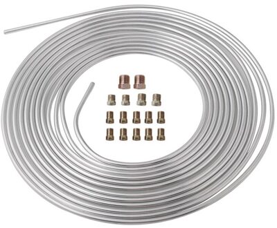 Gegalvaniseerd Ijzer Remleiding Tubing Kit 3/16 Od 25 Voet Spoel Roll Alle Grootte Hulpstukken