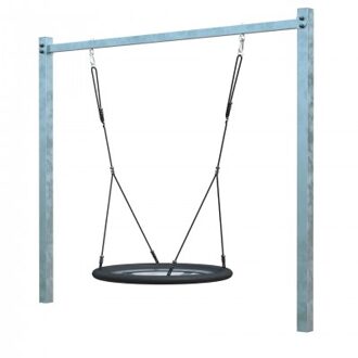 Gegalvaniseerd Metalen Nestschommel - Zwart Black