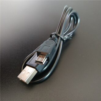 Gegevens Charging Cable Cord Adapter USB 2.0 A Male naar Mini 5 Pin B Beste Zwart lengte 80 cm
