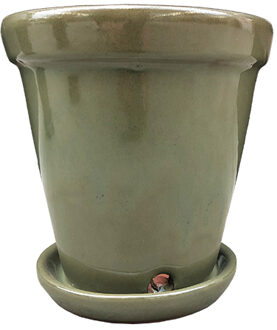 Geglazuurde pot 'army' - P 15 cm