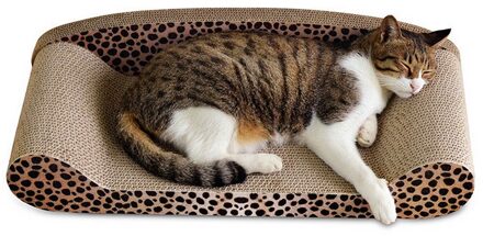 Gegolfd Papier Kat Krasraad Pad Kat Kitten Scratch Slaapbank Katten Klauwen Zorg Speelgoed Nail Schraper Luipaard Mat