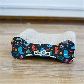 Gegolfd Papier Kat Krasraad Slijpen Klauw Voor Katten Speelgoed Delicate Interactieve Kat Speelgoed Krabpaal Slijpen Klauw Speelgoed oceaan