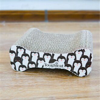 Gegolfd Papier Kat Krasraad Slijpen Klauw Voor Katten Speelgoed Delicate Interactieve Kat Speelgoed Krabpaal Slijpen Klauw Speelgoed pinguïn