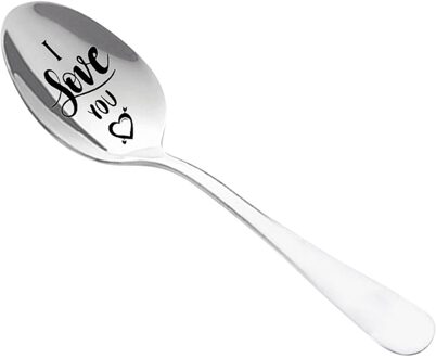 Gegraveerde Lepel Beste Cadeau Voor Echtgenoot Mevrouw Familie En Vrienden Lepels Servies Lepel Vaisselle Кухонные Гаджеты #40