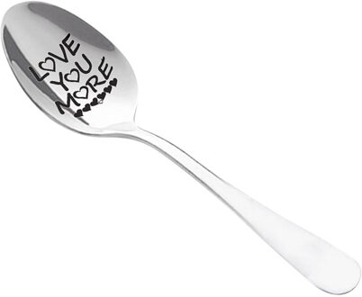 Gegraveerde Lepel Beste Cadeau Voor Echtgenoot Mevrouw Familie En Vrienden Lepels Servies Lepel Vaisselle Кухонные Гаджеты #40