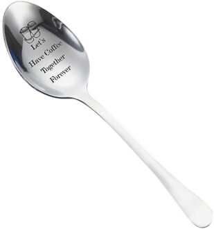 Gegraveerde Lepel Beste Cadeau Voor Echtgenoot Mevrouw Familie Vrienden Party Servies Voor Keuken Servies Sets # PY10