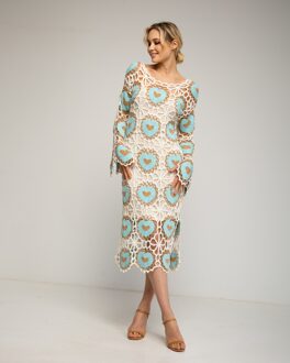 Gehaakte jurk Blauw - One Size