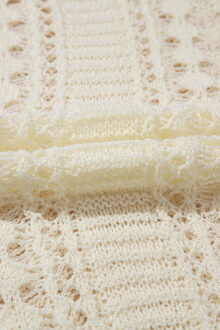 Gehaakte Kaartigan Trui - maat M Ivoor