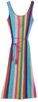 Gehaakte mouwloze jurk met borduurwerk Arizona Love , Multicolor , Dames