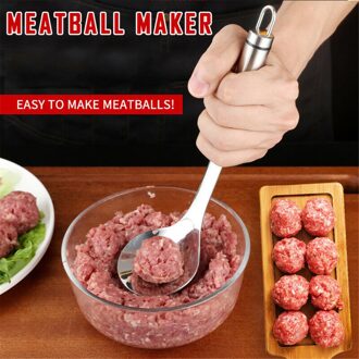 Gehaktbal Maker Lepel Vlees Baller Met Elliptische Lekkage Gat Keukengereedschap Non-stick Creatieve Keuken Gadget Vlees Tool