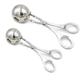 Gehaktbal Maker Mold Rvs Gevulde Diy Rijst Vis Vlees Rijst Bal Maker Scoop Clip Eenvoudige Constructie Keuken Tool