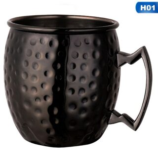 Gehamerd Koperen Plated Moscow Mule Mok Bier Kopje Koffie Cup Mok Copper Plated canecas mokken reizen mok H01