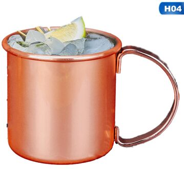 Gehamerd Koperen Plated Moscow Mule Mok Bier Kopje Koffie Cup Mok Copper Plated canecas mokken reizen mok H04