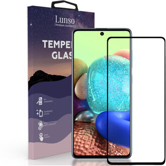 Gehard Beschermglas - Full Cover Tempered Glass - Samsung Galaxy A72 - Black Edge