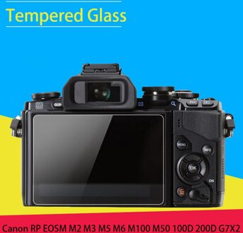 Gehard Glas Lens LCD Screen Protector Beschermende Voor Canon EOS M M2 M3 M5 M6 M10 M50 M100 100D KUS 100 100D (Kiss X7)