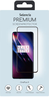 Gehard Glas Premium Screenprotector Voor De Oneplus 8 - Zwart