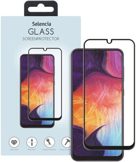 Gehard Glas Premium Screenprotector Voor De Samsung Galaxy A50 / M31 - Zwart