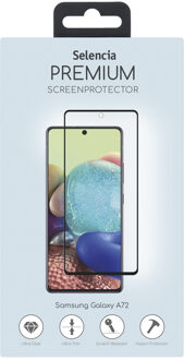 Gehard Glas Premium Screenprotector Voor De Samsung Galaxy A72 - Zwart