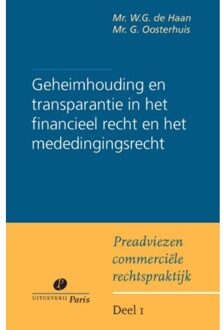 Geheimhouding en transparantie bij financieel toezicht en in het mededingingsrecht - Boek W.G. de Haan (9077320652)