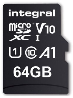 Geheugenkaart Integral microSDXC V10 64GB