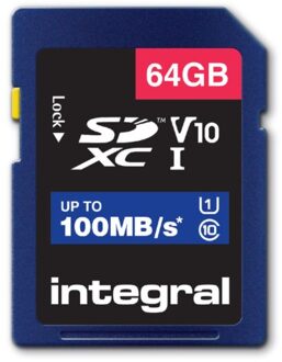 Geheugenkaart Integral SDXC V10 64GB