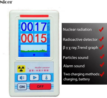 Geiger Counter Nuclear Radiation Detector Personal Dosimeter X-ray Beta Gamma Detector LCD Radioactive Tester Marble Tool