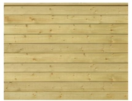 Geïmpregneerd Houten Stapelrabat Schutting Klink 174 x 129 CM Black