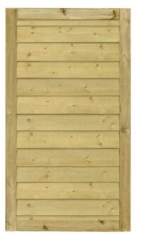 Geïmpregneerd Houten Stapelrabat Tuindeur Klink 100 x 163 CM Black