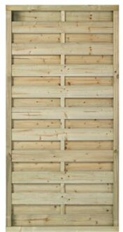 Geimpregneerd Houten Tuinscherm Bergen 90 x 180 CM Black