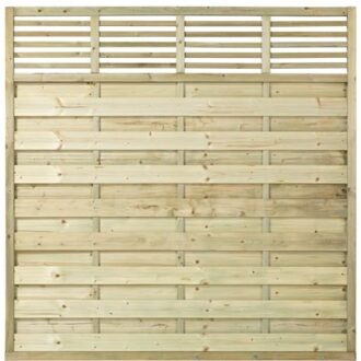 Geimpregneerd Houten Tuinscherm Newline 180 x 180 CM Black