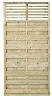 Geimpregneerd Houten Tuinscherm Newline 90 x 180 CM Black