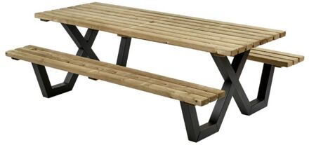 Geïmpregneerd - Picknicktafel - Bruin - 230x160x76 cm