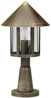 Geïnspireerde sokkellamp LAMPIONE bruin-messing bruin-messing, transparant