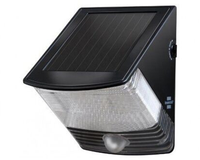 geïntegreerde zonne-energie LED beveiligingslamp (zwart)