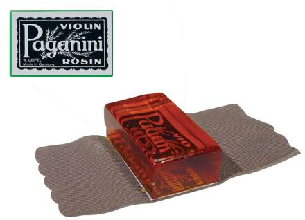 Geipel ROV-074 hars voor viool hars voor viool, clear, langwerpig, groot, in doek