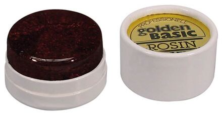 Geipel ROV-200 hars voor viool hars voor viool, dark, rond, groot, with gold flakes