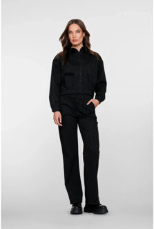 Geisha 51680-20 pants stripe Zwart - L